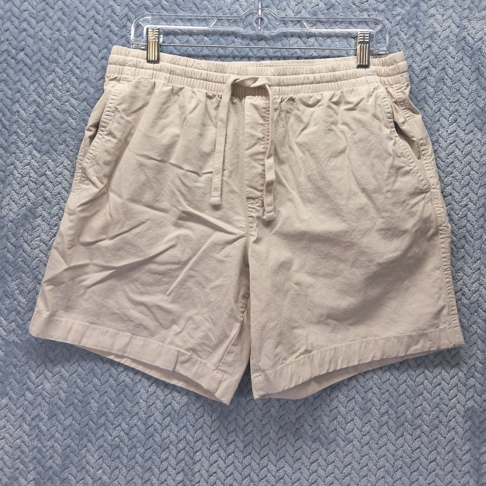 Vineyard Vines Mens Khaki Tan Island Shorts Elastic Waist Drawstring Size Medium
